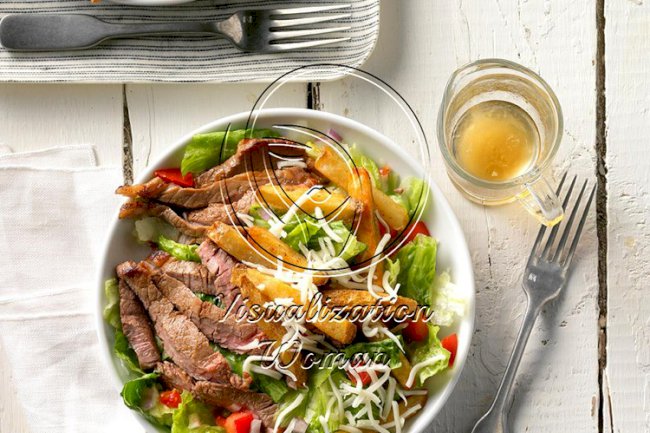 Steak and Fries Salad