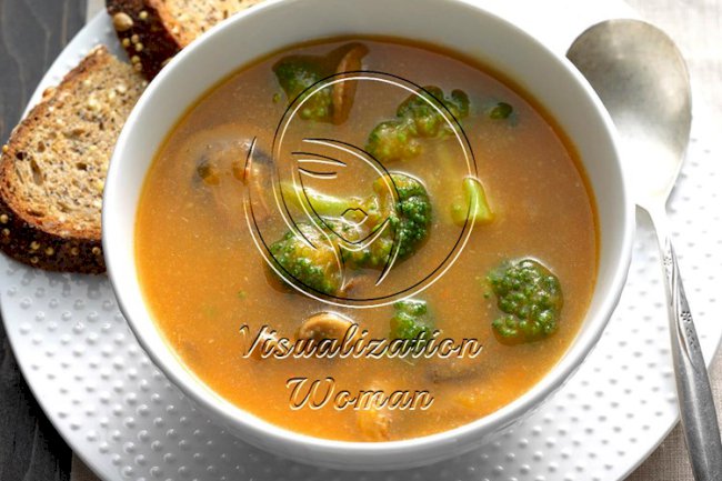 Mushroom & Broccoli Soup