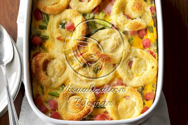 Asparagus Ham Strata