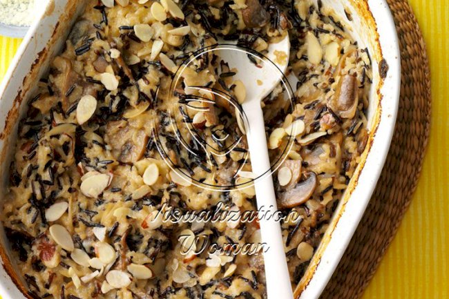 Wild Rice Mushroom Bake