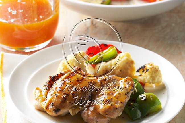 Grilled Orange Chicken Thighs