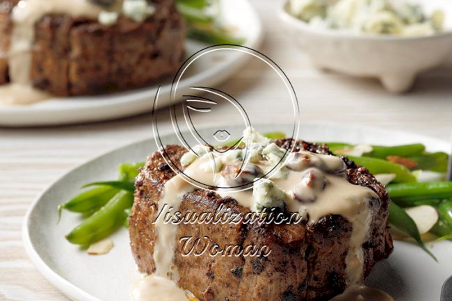Spice-Crusted Steaks with Cherry Sauce