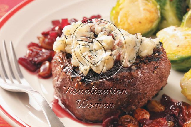 Peppered Filets with Cherry Port Sauce for 2