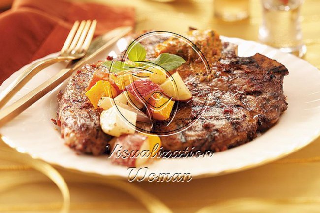 T-Bones with Sun-Dried Tomato Butter
