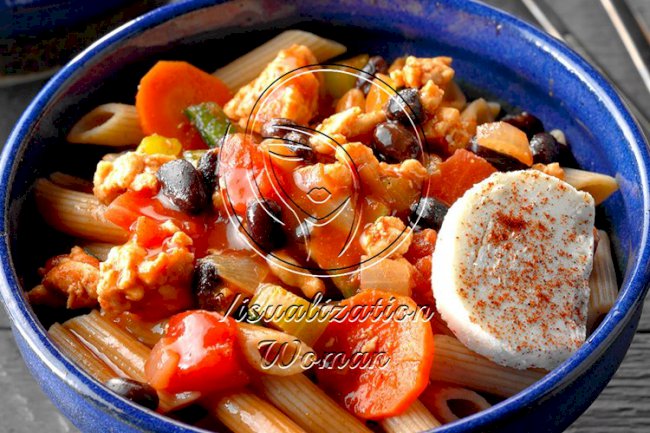 Turkey Chili with Penne