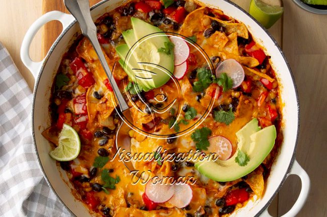 Vegetarian Skillet Enchiladas