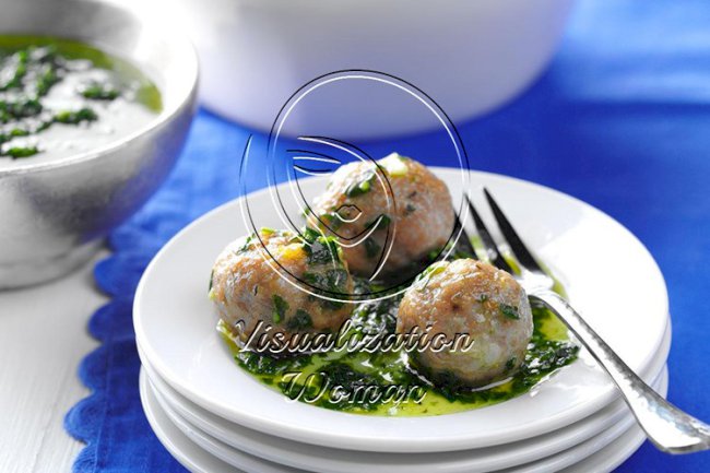 Pork Meatballs with Chimichurri Sauce