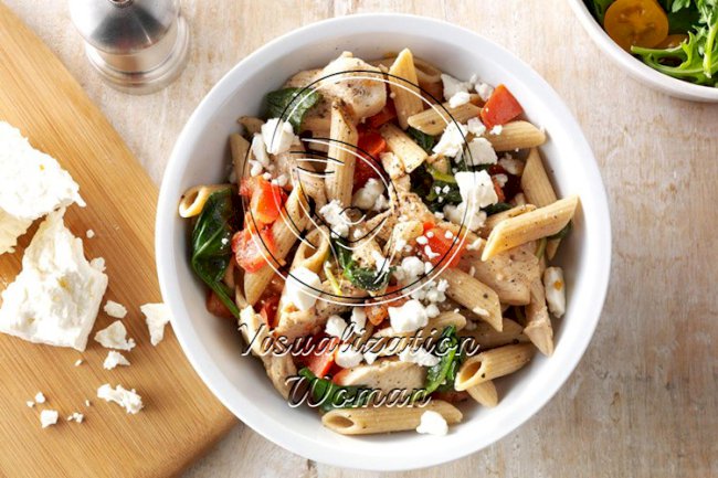 Spinach-Feta Chicken Penne