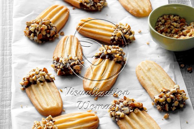 Chocolate-Tipped Butter Cookies