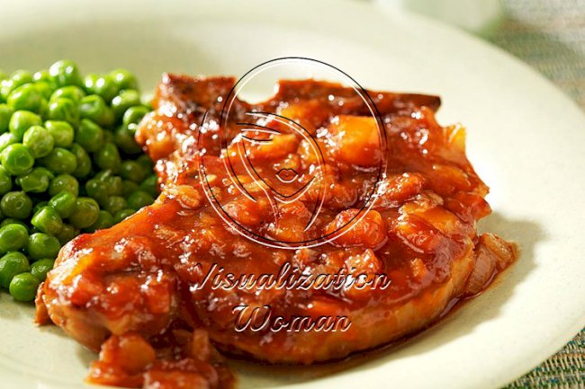 Pineapple Barbecue Sauce Pork Chops