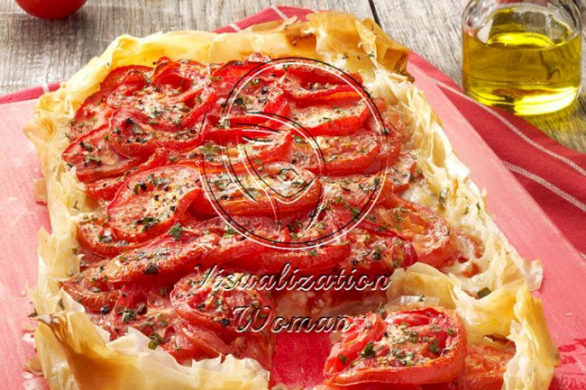 Rustic Tomato Cheese Tart
