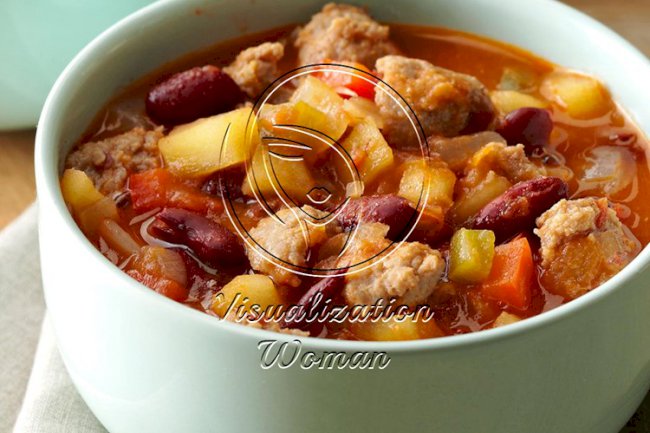 Red Bean ‘N’ Sausage Soup
