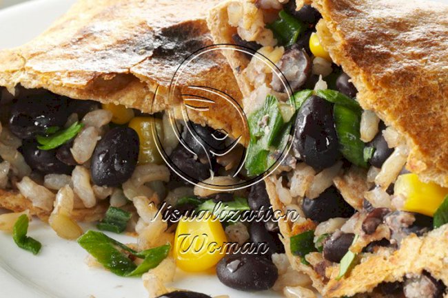 No-Fry Black Bean Chimichangas
