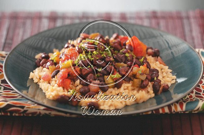 Black Beans with Brown Rice