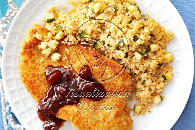 Pan-Fried Chicken with Hoisin Cranberry Sauce