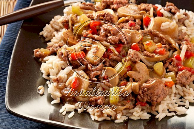 Ground Beef Chow Mein