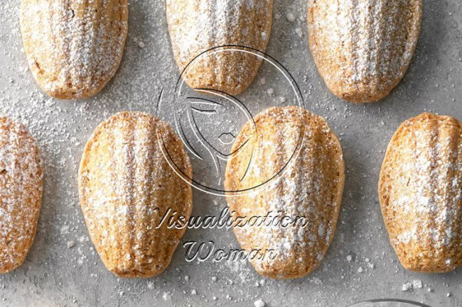 Hazelnut Madeleine Cookies