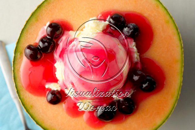 Cantaloupe A La Mode