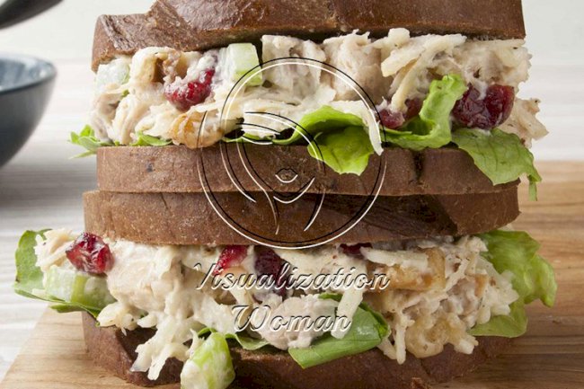 Cranberry-Walnut Chicken Salad Sandwiches