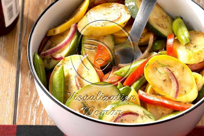 Summer Squash and Zucchini Salad