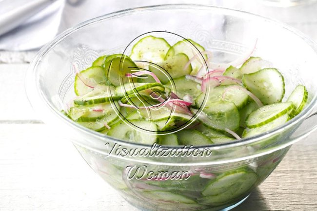 Cucumber and Red Onion Salad