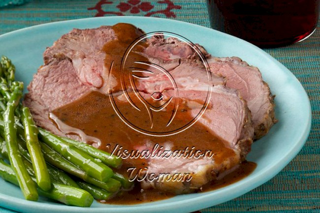 Italian Leg of Lamb with Lemon Sauce