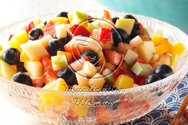Fruit Salad Salsa with Cinnamon Tortilla Chips
