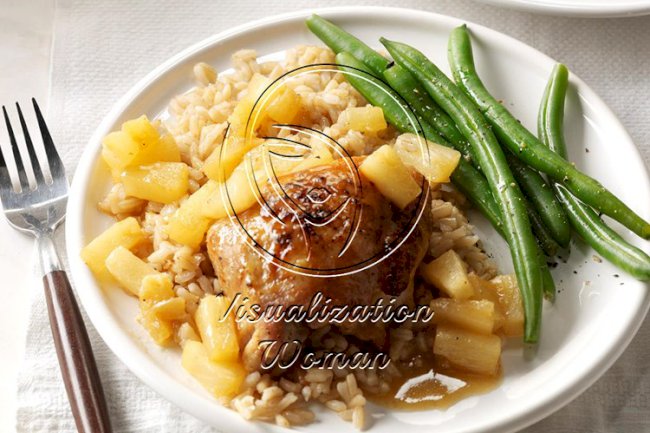 Pineapple-Glazed Chicken Thighs