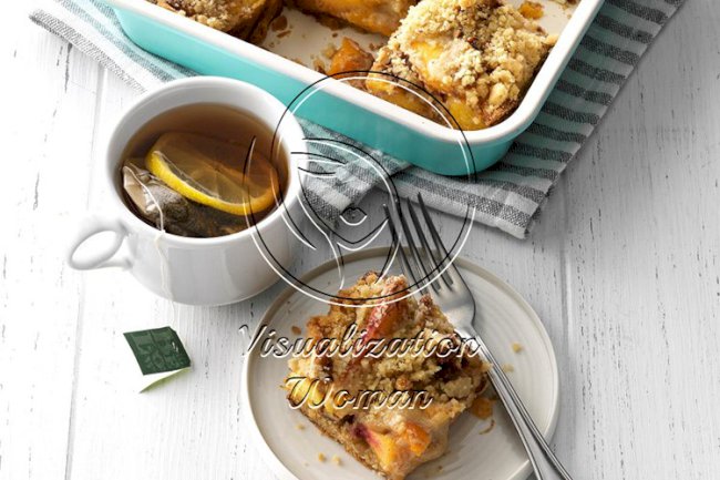 Peach Crumble Bars