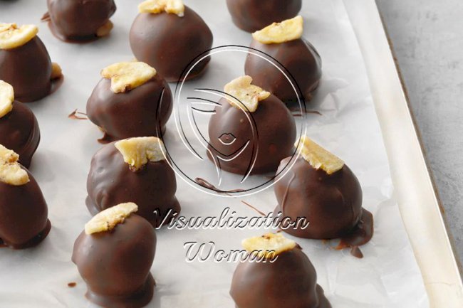 Banana Cream Chocolate Truffles