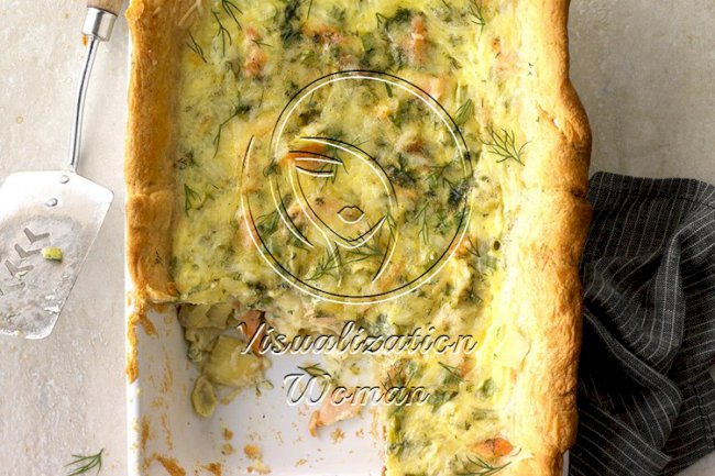 Salmon and Artichoke Quiche Squares