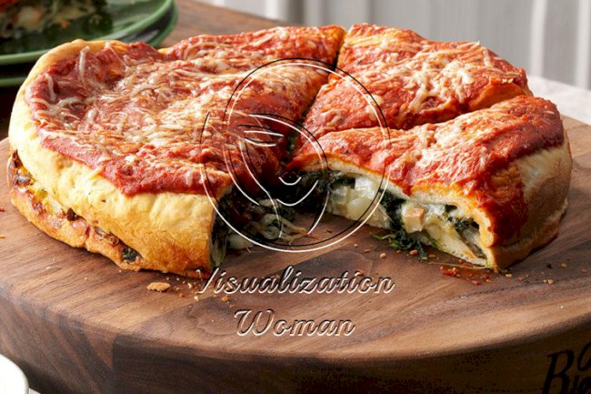 Spinach-Stuffed Pizza