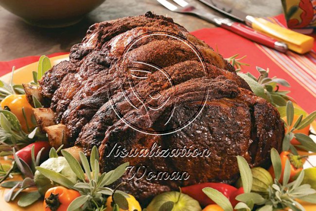 Southwest Rib Roast with Salsa
