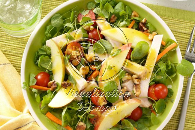 Smoked Turkey and Apple Salad