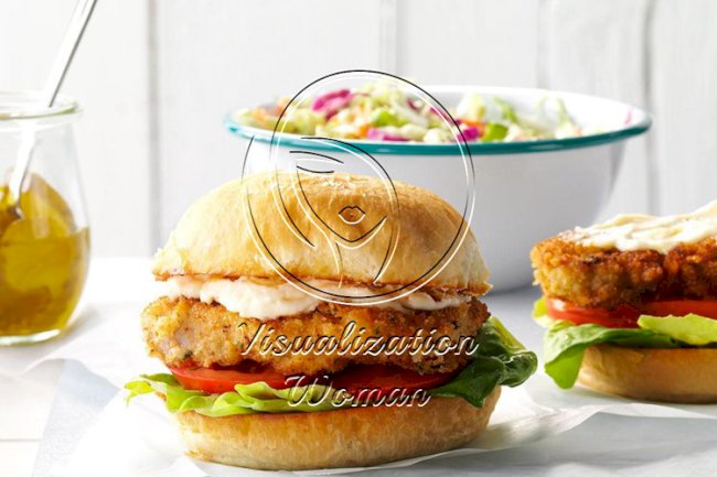 Crispy Pork Tenderloin Sandwiches