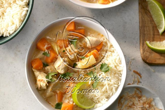 Coconut Chicken and Sweet Potato Stew