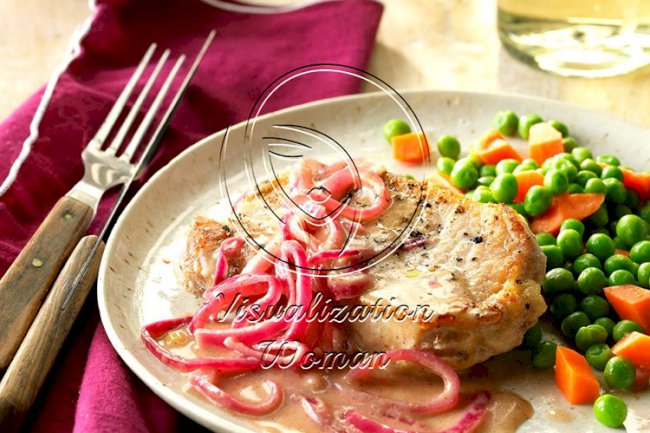 Onion-Dijon Pork Chops