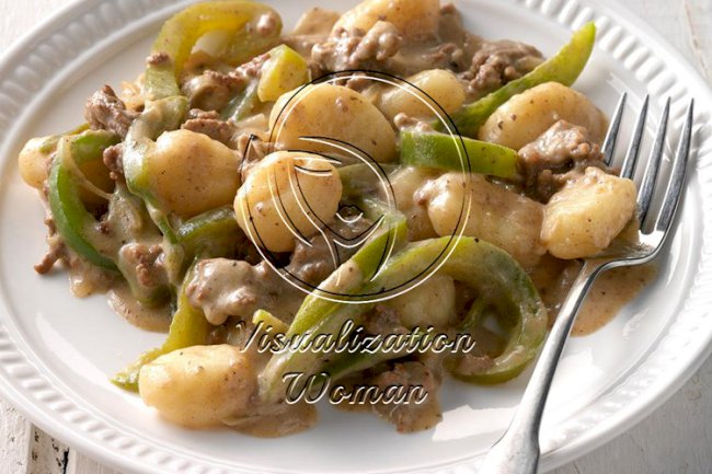 Philly Cheesesteak Gnocchi