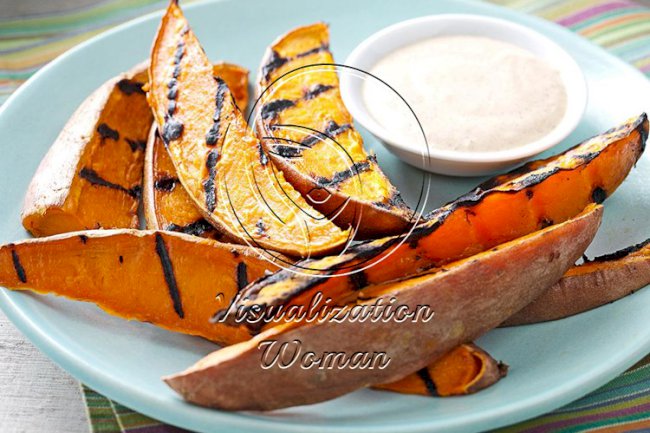Grilled Sweet Potato Wedges