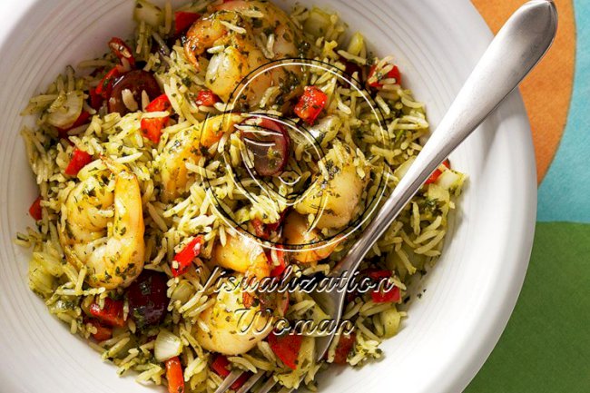 Chimichurri Shrimp Skillet