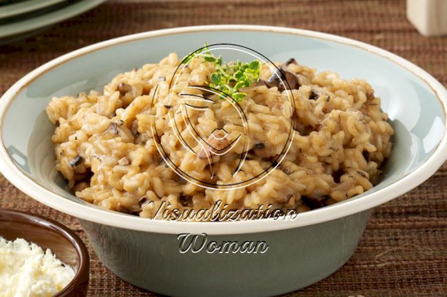 Portobello Risotto with Mascarpone