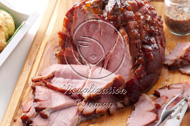 Bourbon-Spiced Glazed Ham