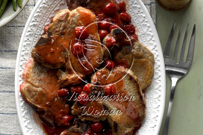Slow-Cooked Cherry Pork Chops