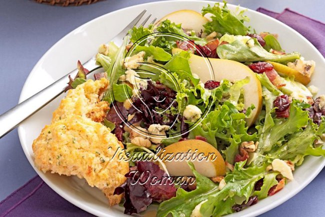 Greens with Bacon & Cranberries
