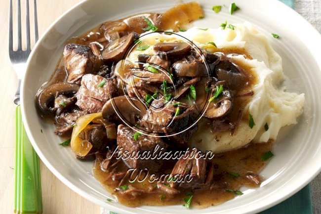 Slow-Cooked Beef Tips