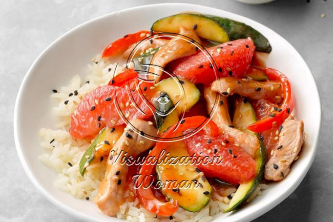Pork Grapefruit Stir-Fry