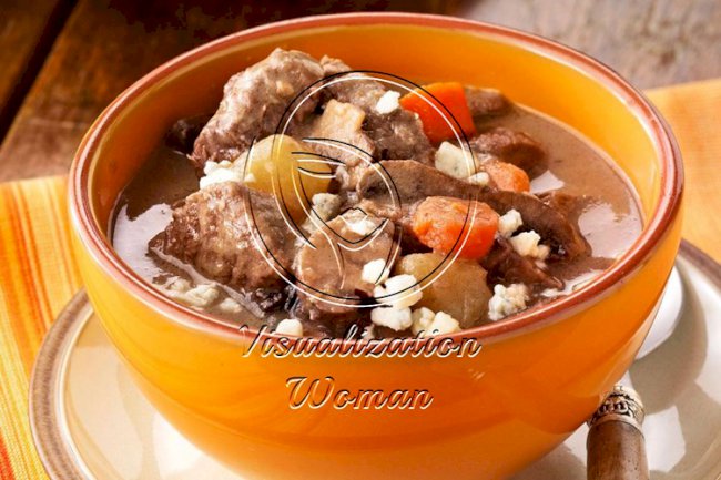 Garlic Mushroom French Beef Stew