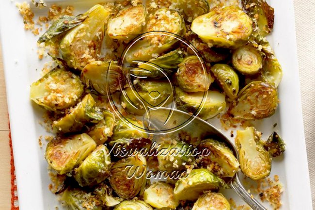 Garlic-Rosemary Brussels Sprouts