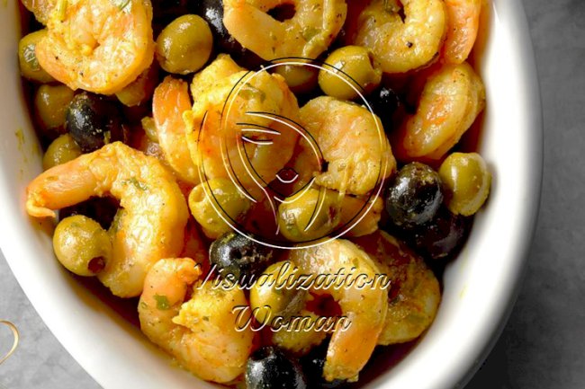Marinated Shrimp and Olives