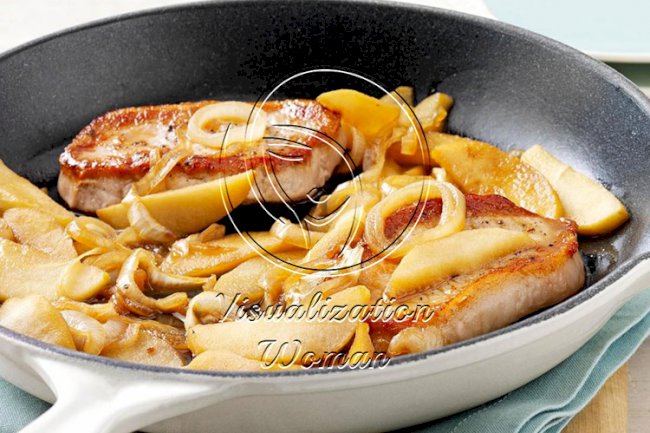 Onion-Apple Pork Chops